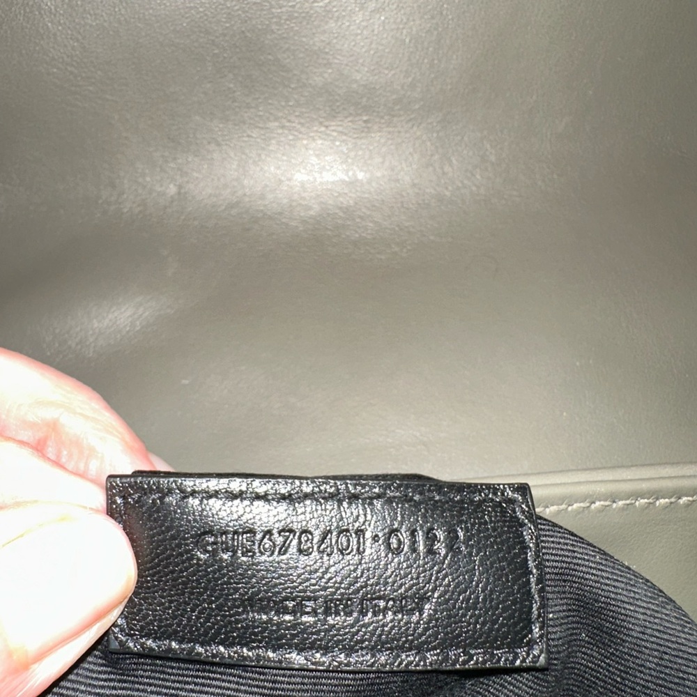 YSL LouLou Toy Flapbag-Grey Khaki - Picture 6 of 9